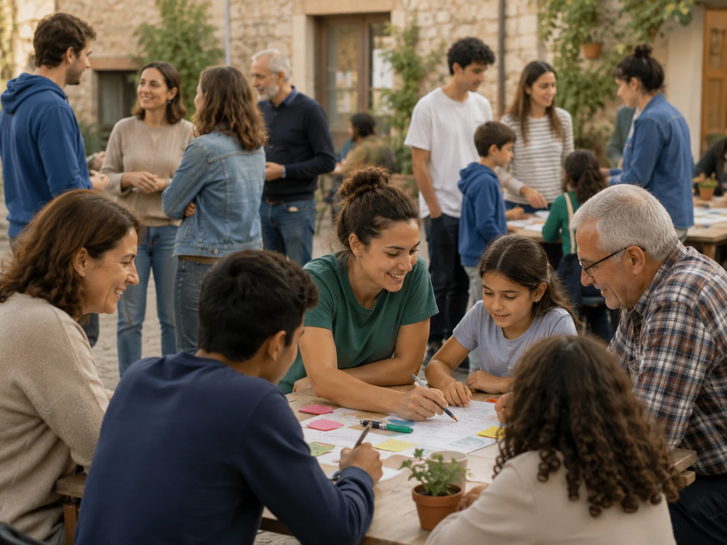 Trobada comunitària amb professionals, famílies i agents del territori